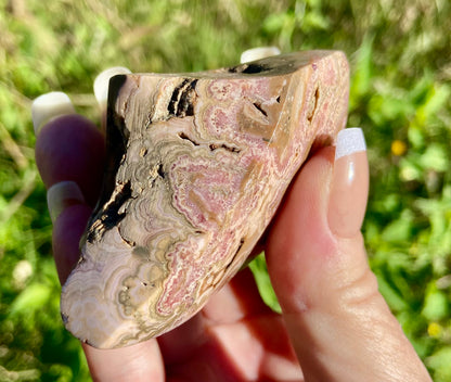 Natural Rhodochrosite Freeform | AAA Grade | Highly Polished | Argentina |Heart Chakra | 201 Grams