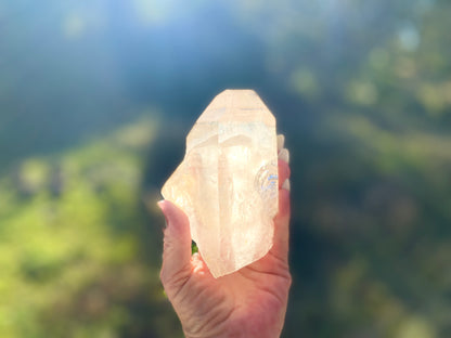 Natural Citrine Lemurian Cathedral Point with Inclusions | Timekeeper | 315g | Brazil