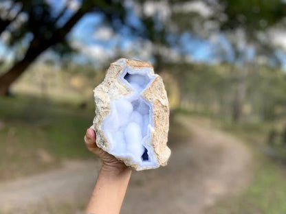 Blue Lace Druzy Agate Geode AAA Grade