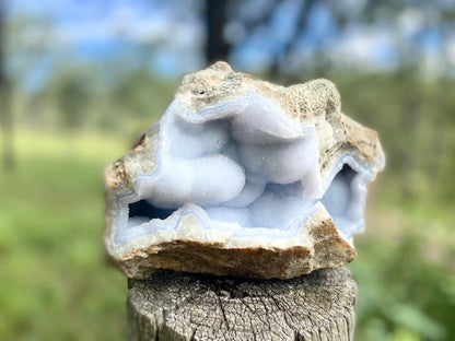 Blue Lace Druzy Agate Geode AAA Grade