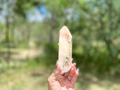 Lodolite Lemurian Inclusion Quartz Double Terminated