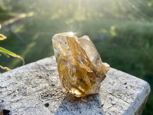 Golden Healer Herkimer Diamond Cathedral Double Terminated