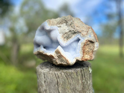 Blue Lace Druzy Agate Geode AAA Grade
