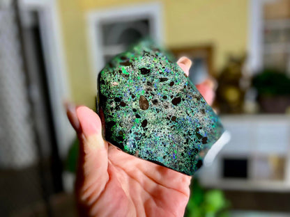 Stunning Large Rainbow Australian Andamooka Treated Opal Slab