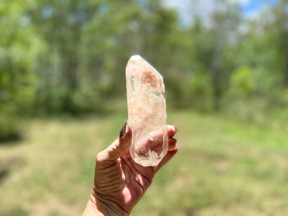 Lodolite Lemurian Inclusion Quartz Double Terminated