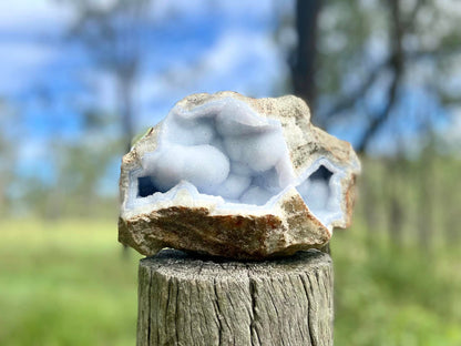 Blue Lace Druzy Agate Geode AAA Grade