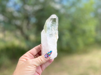 Cathedral Lemurian Seed Quartz with Pleiadian Starbrary