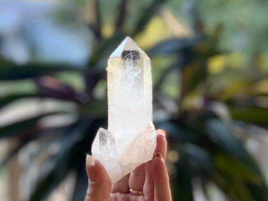 Lemurian Seed Quartz Tantric Twin with Isis and Pleiadian Starbaray