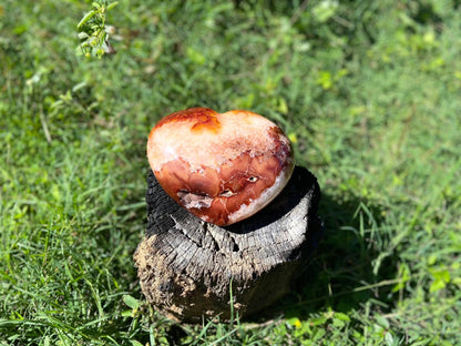 Carnelian Heart Altar Stone 'Vitality and Energy"