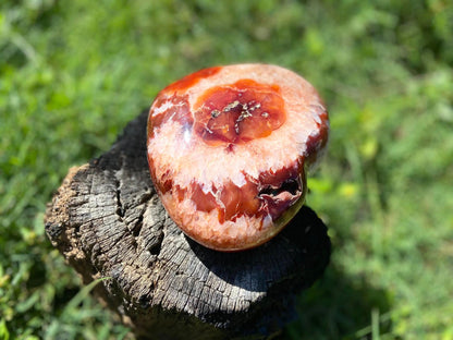 Carnelian Heart Altar Stone 'Vitality and Energy"