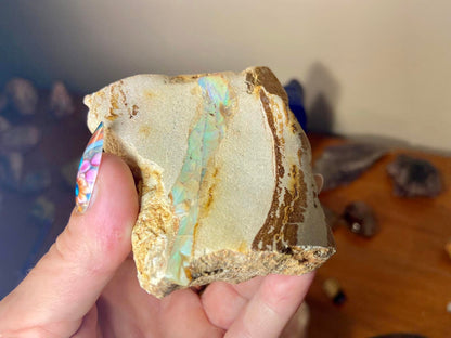 Gorgeous Standing Australian Boulder Opal White