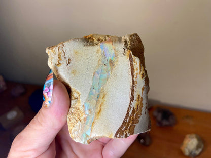 Gorgeous Standing Australian Boulder Opal White