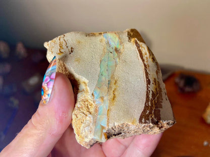 Gorgeous Standing Australian Boulder Opal White