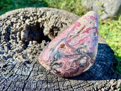 Natural Rhodochrosite Freeform | AAA Grade | Highly Polished | Druzy | Argentina |Heart Chakra | 636 Grams