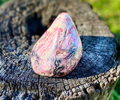 Natural Rhodochrosite Freeform | AAA Grade | Highly Polished | Druzy | Argentina |Heart Chakra | 636 Grams