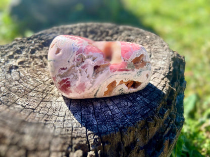 Natural Rhodochrosite Freeform | AAA Grade | Highly Polished | Argentina |Heart Chakra | 330 Grams