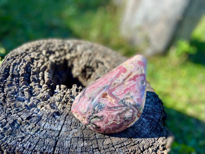 Natural Rhodochrosite Freeform | AAA Grade | Highly Polished | Druzy | Argentina |Heart Chakra | 636 Grams