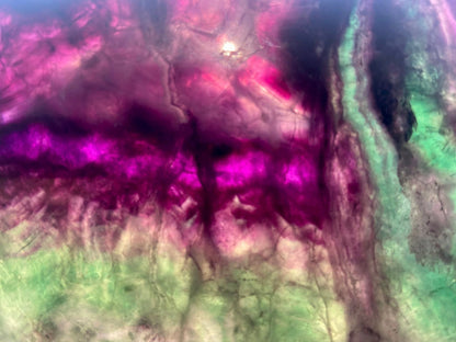 Rainbow Fluorite Crystal Rainbow Fluorite Slab | Intuition + Clarity + Balance | Third Eye Chakra | 510 Grams