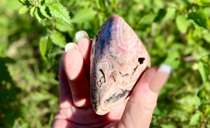 Natural Rhodochrosite Freeform | AAA Grade | Highly Polished | Argentina |Heart Chakra | 201 Grams