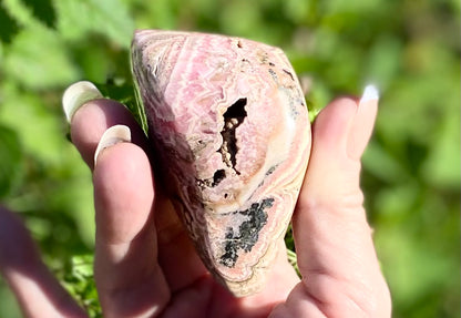 Natural Rhodochrosite Freeform | AAA Grade | Highly Polished | Argentina |Heart Chakra | 201 Grams