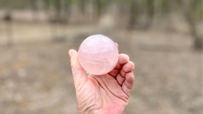 Star Rose Quartz Sphere