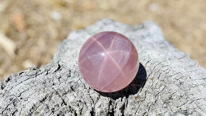 Star Rose Quartz Sphere