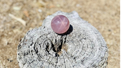 Star Rose Quartz Sphere