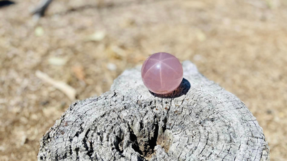 Star Rose Quartz Sphere