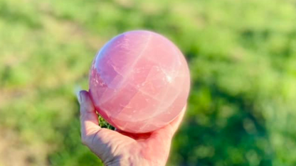 Star Rose Quartz Sphere