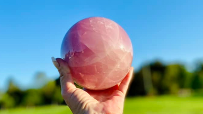 Star Rose Quartz Sphere