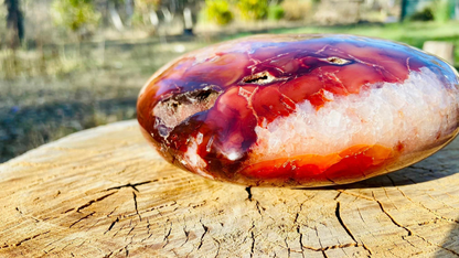 Carnelian Heart Altar Stone 'Vitality and Energy"