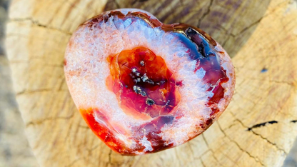 Carnelian Heart Altar Stone 'Vitality and Energy"