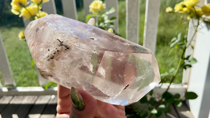 Lodolite Lemurian Inclusion Quartz Double Terminated