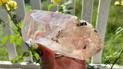Lodolite Lemurian Inclusion Quartz Double Terminated