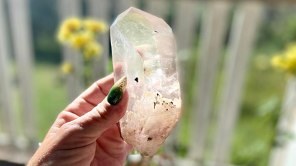 Lodolite Lemurian Inclusion Quartz Double Terminated