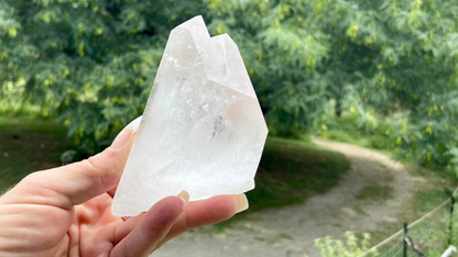 Lemurian Seed Quartz Tantric Twin Cathedral Timekeeper