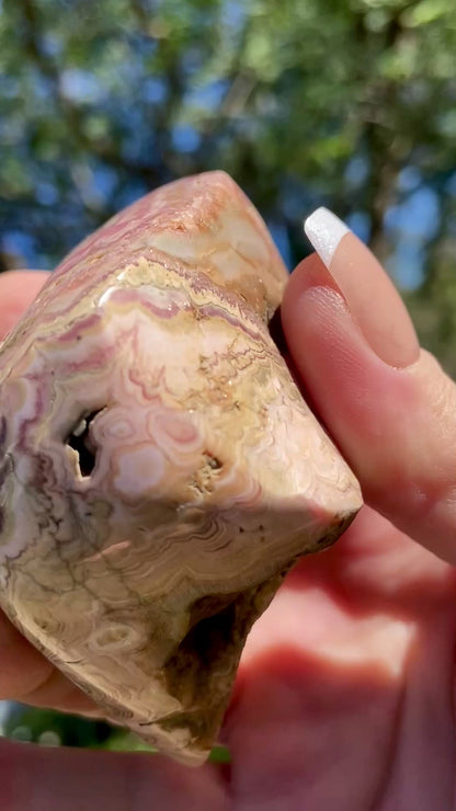 Natural Rhodochrosite Freeform | AAA Grade | Highly Polished | Argentina |Heart Chakra | 201 Grams
