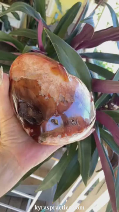 Carnelian Heart Altar Stone 'Vitality and Energy"