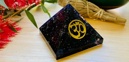 Orgonite Pyramid Obsidian